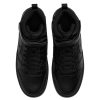 Kids Nike Sneakers | Nike Court Borough Mid 2 Gs Kids Casual Shoes Black