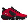 Kids Under Armour Girls Shoes | Under Armour Lockdown 6 Ps Kids Basketball Shoes Red/Black