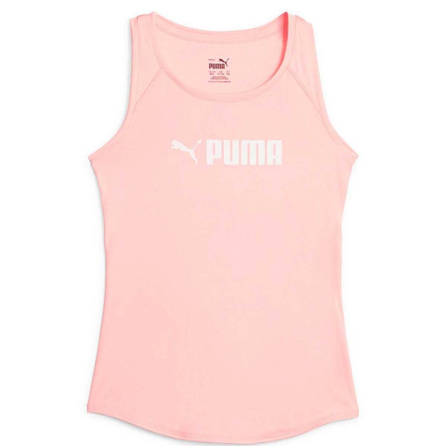 Kids PUMA Activewear | Puma Girls Fit Layered Tank Pink