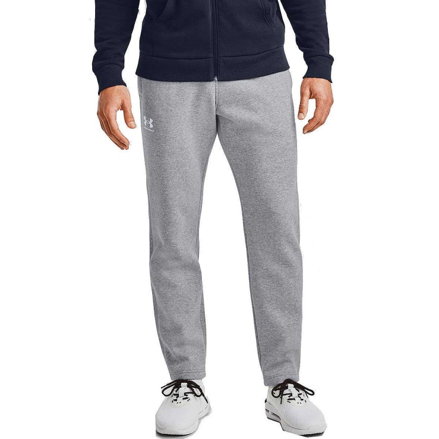 Men Under Armour Track Pants | Under Armour Mens Ua Rival Fleece Pants Grey