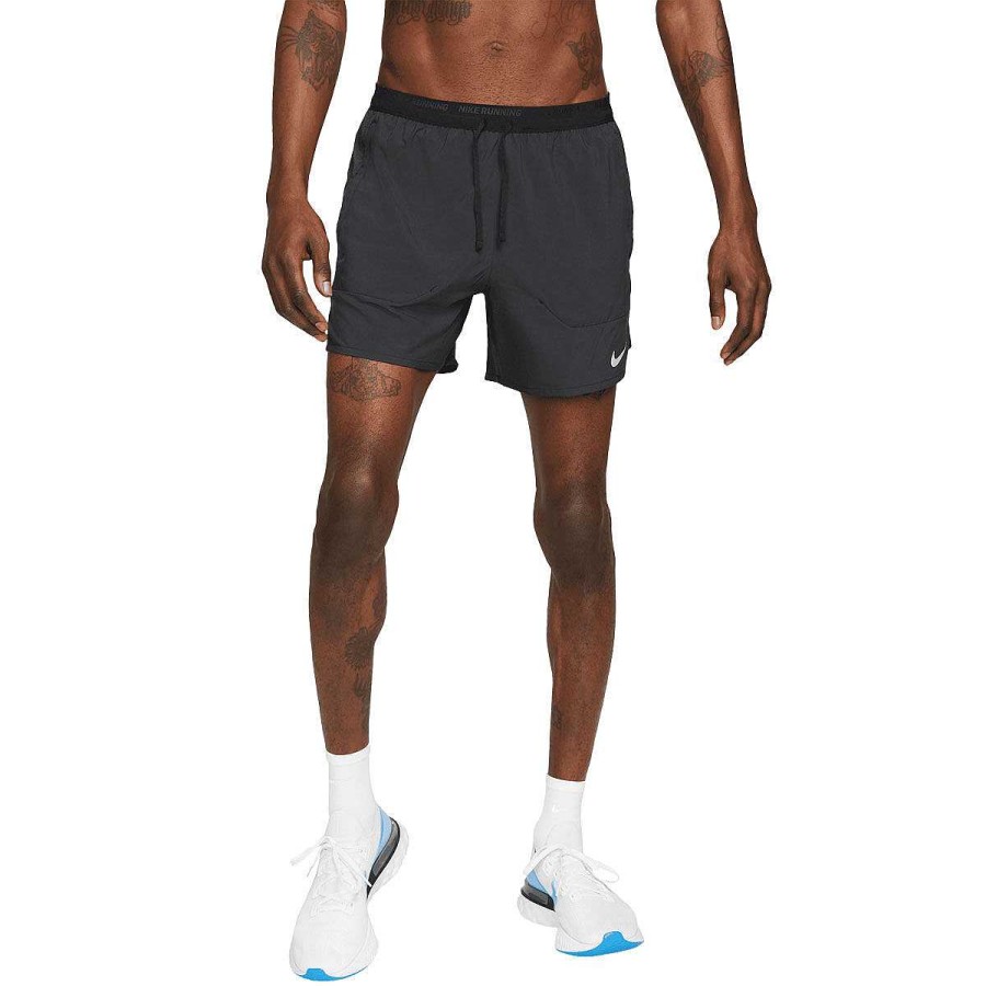 Men Nike Shorts | Nike Mens Dri-Fit Stride 5Inch Running Shorts Black