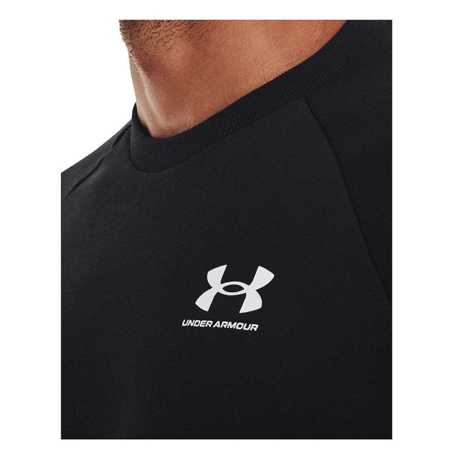 Men Under Armour Jackets | Under Armour Mens Ua Rival Fleece Crew Black