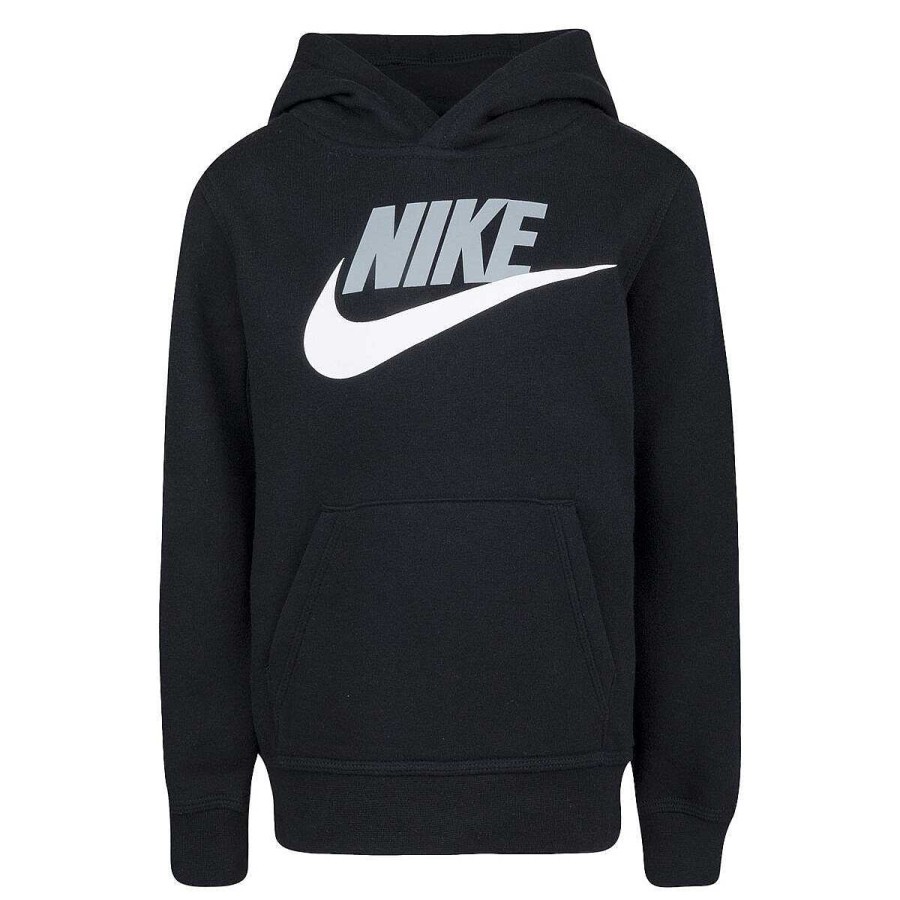 Kids Nike Hoodies & Sweatshirts | Nike Boys Vf Club Hbr Hoodie Black