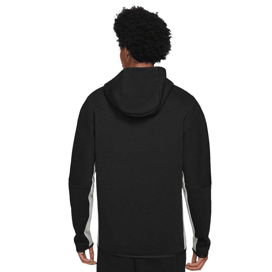 Men Nike Hoodies & Sweatshirts | Nike Mens Sportswear Tech Fleece Full-Zip Hoodie Black