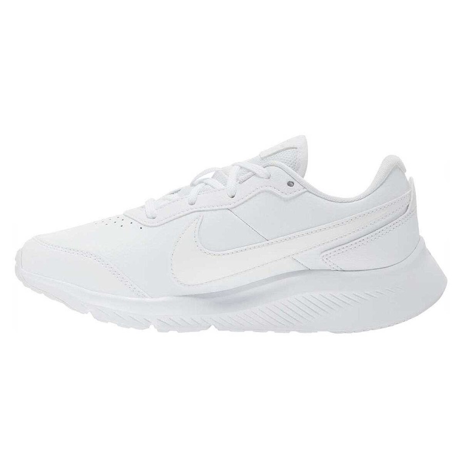 Kids Nike School Shoes | Nike Varsity Leather Gs Kids Running Shoes White