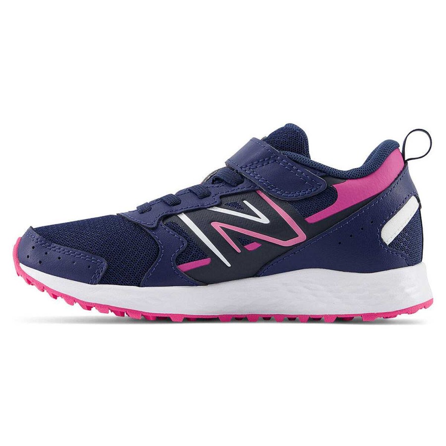 Kids New Balance Running | New Balance Fresh Foam 650 V1 Ps Kids Running Shoes Navy/Pink