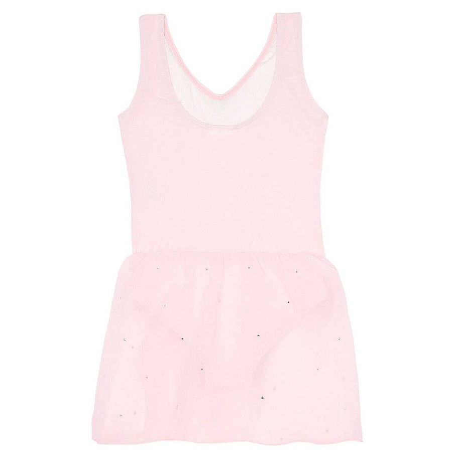 Kids Flo Dance Activewear | Flo Dance Girls Sparkle Skirted Leotard Pink