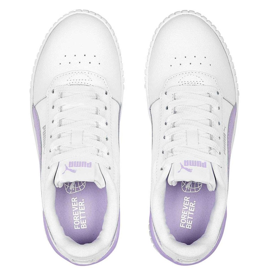 Kids PUMA Casual | Puma Carina 2.0 Gs Kids Casual Shoes White/Purple