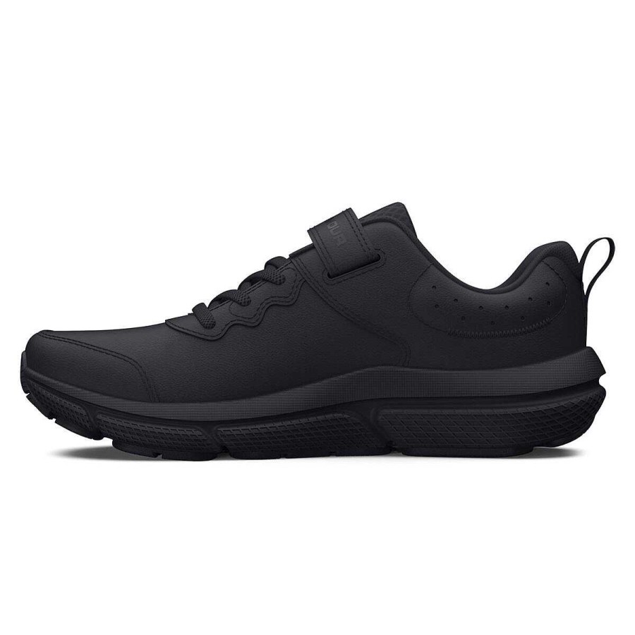 Kids Under Armour School Shoes | Under Armour Assert 10 Uniform Ps Kids Running Shoes Black