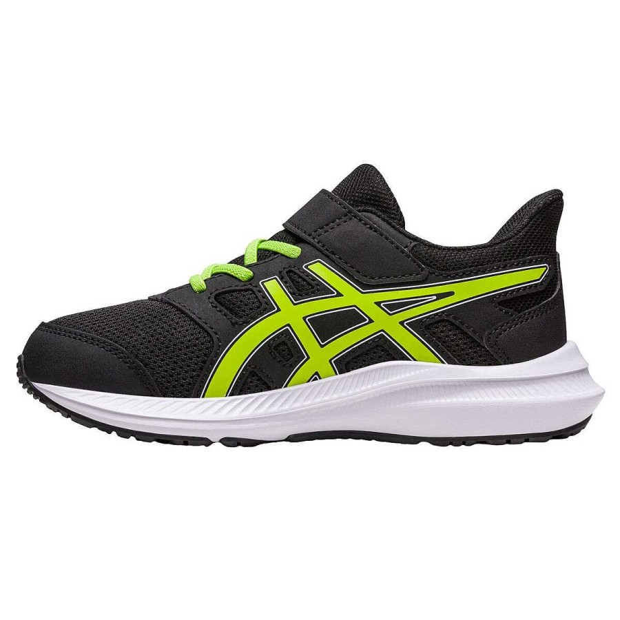 Kids Asics Girls Shoes | Asics Jolt 4 Ps Kids Running Shoes Black/Green