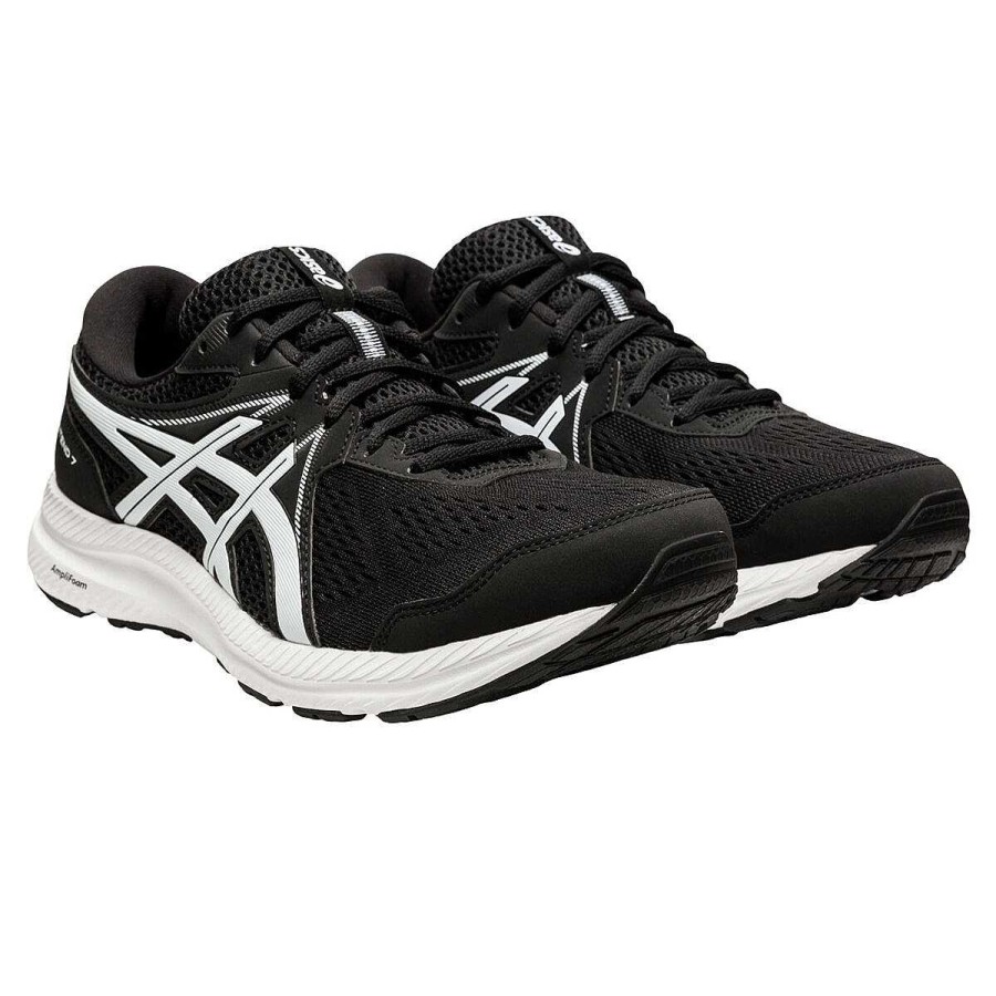 Kids Asics School Shoes | Asics Gel Contend 7 4E Mens Running Shoes Black/White