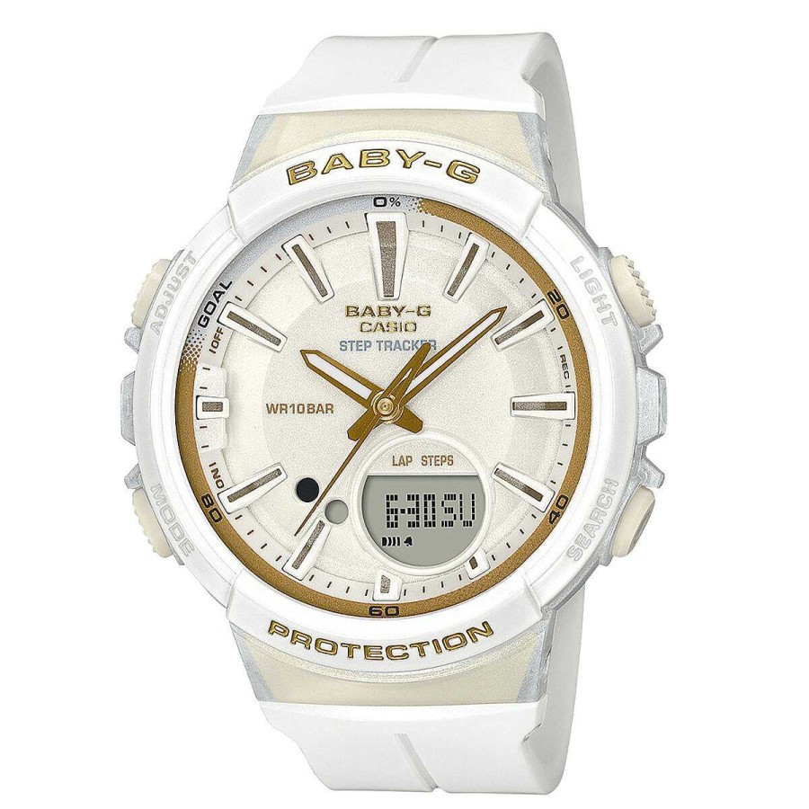 Men Casio Watches And Trackers | Casio Baby G Shock Bgs100Gs7A Step Tracker Watch