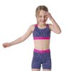 Kids ELL&VOO Bras & Crops | Ell & Voo Junior Girls Natalie Crop Top Blue