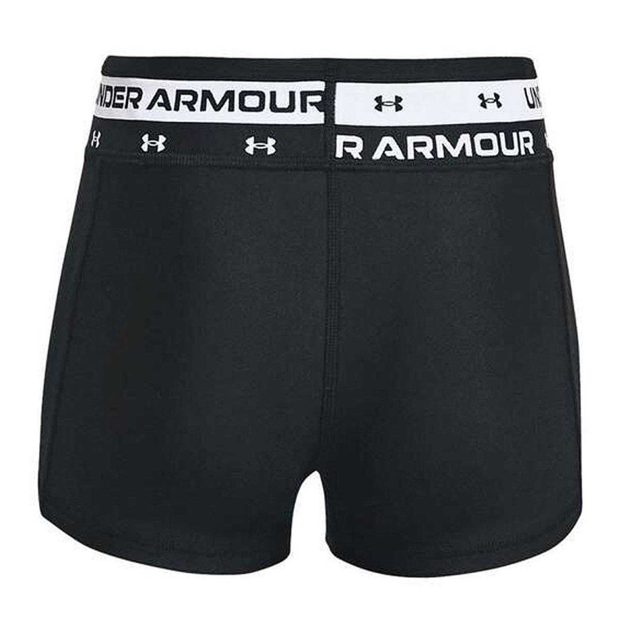 Kids Under Armour Tights | Under Armour Girls Heatgear Armour Shorts Xl Xl Black/White