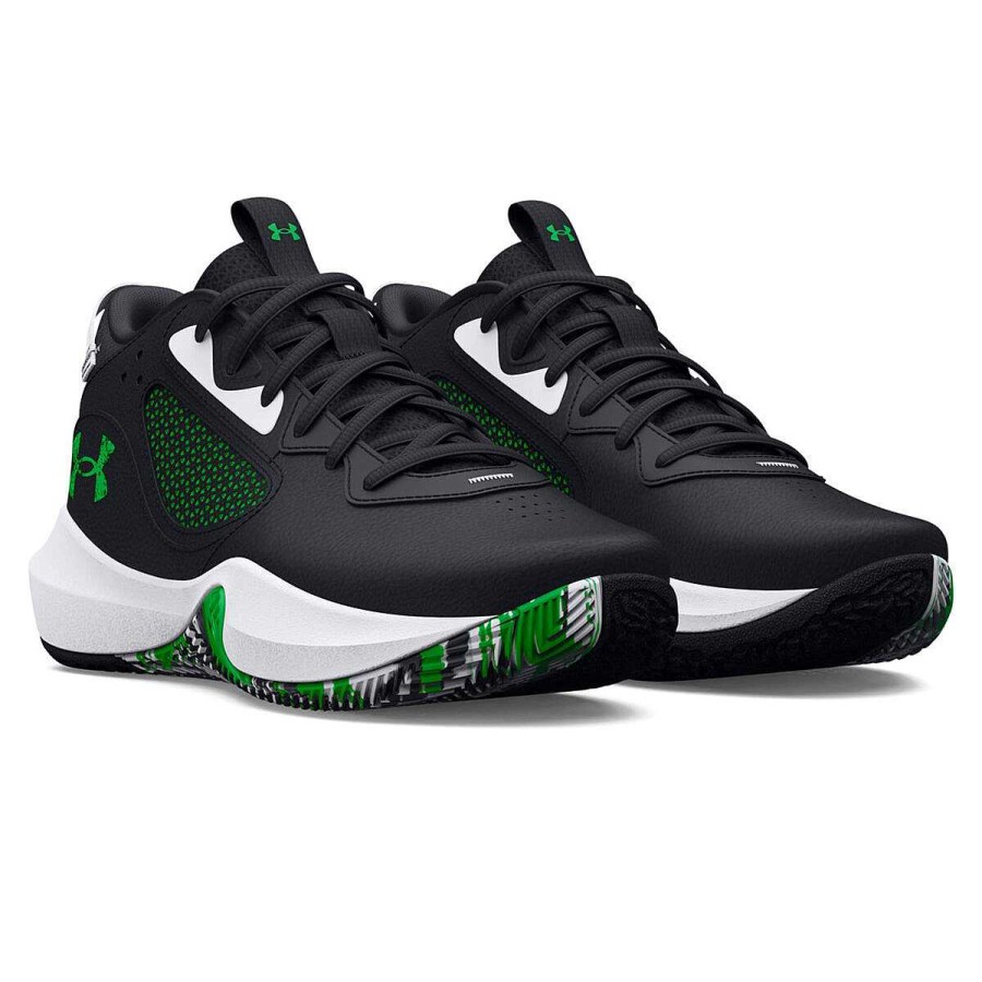 Kids Under Armour Boys Shoes | Under Armour Lockdown 6 Gs Kids Basketball Shoes Black