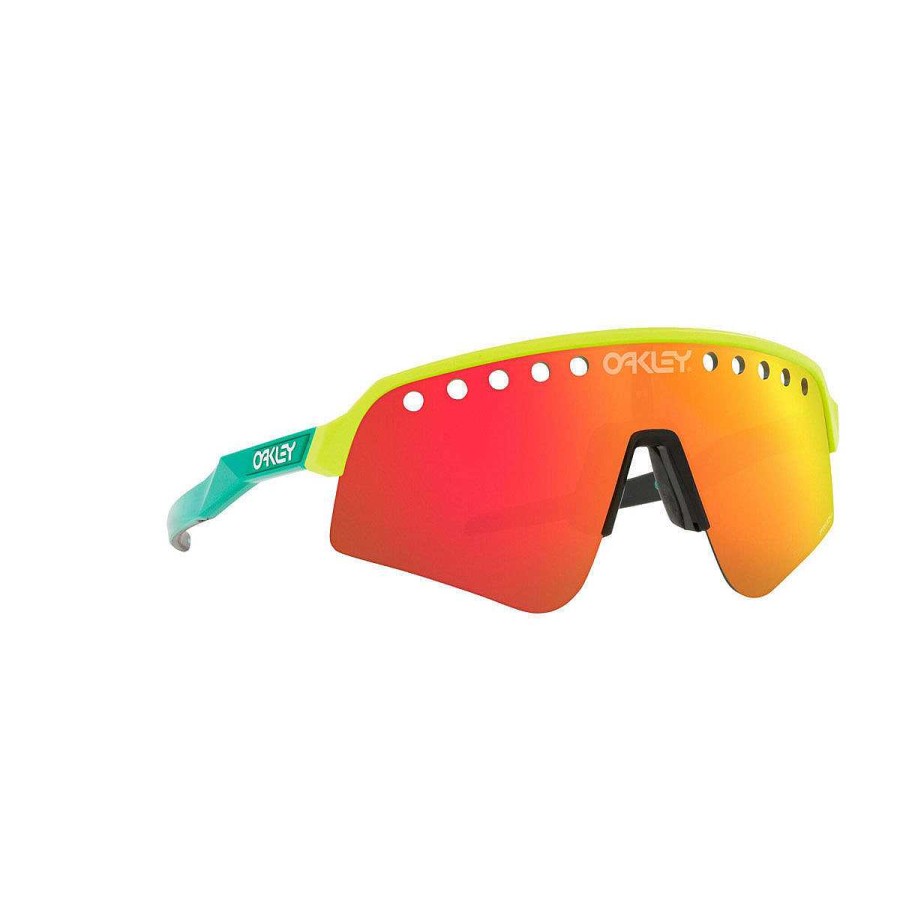 Men Oakley Sunglasses | Oakley Sutro Lite Sweep Vented Sunglasses - Tennis Ball Yellow With Prizm Ruby