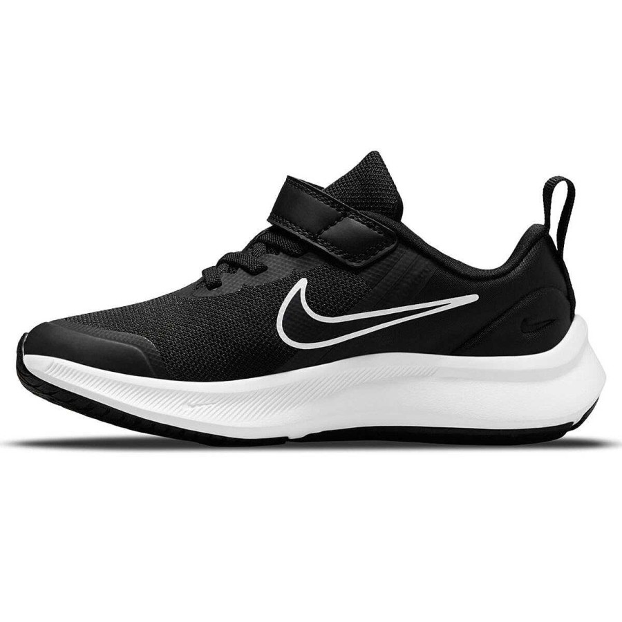 Kids Nike School Shoes | Nike Star Runner 3 Ps Kids Running Shoes Black/Grey