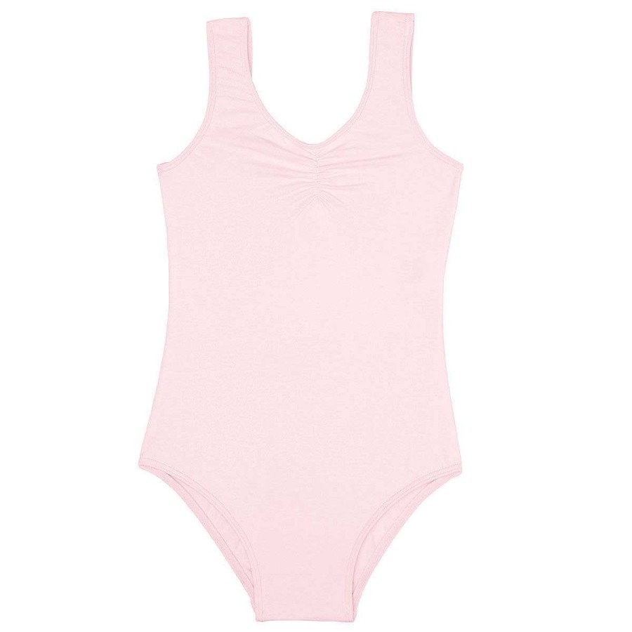 Kids Flo Dance Tees & Tops | Flo Dance Girls Basic Tank Leotard Pink