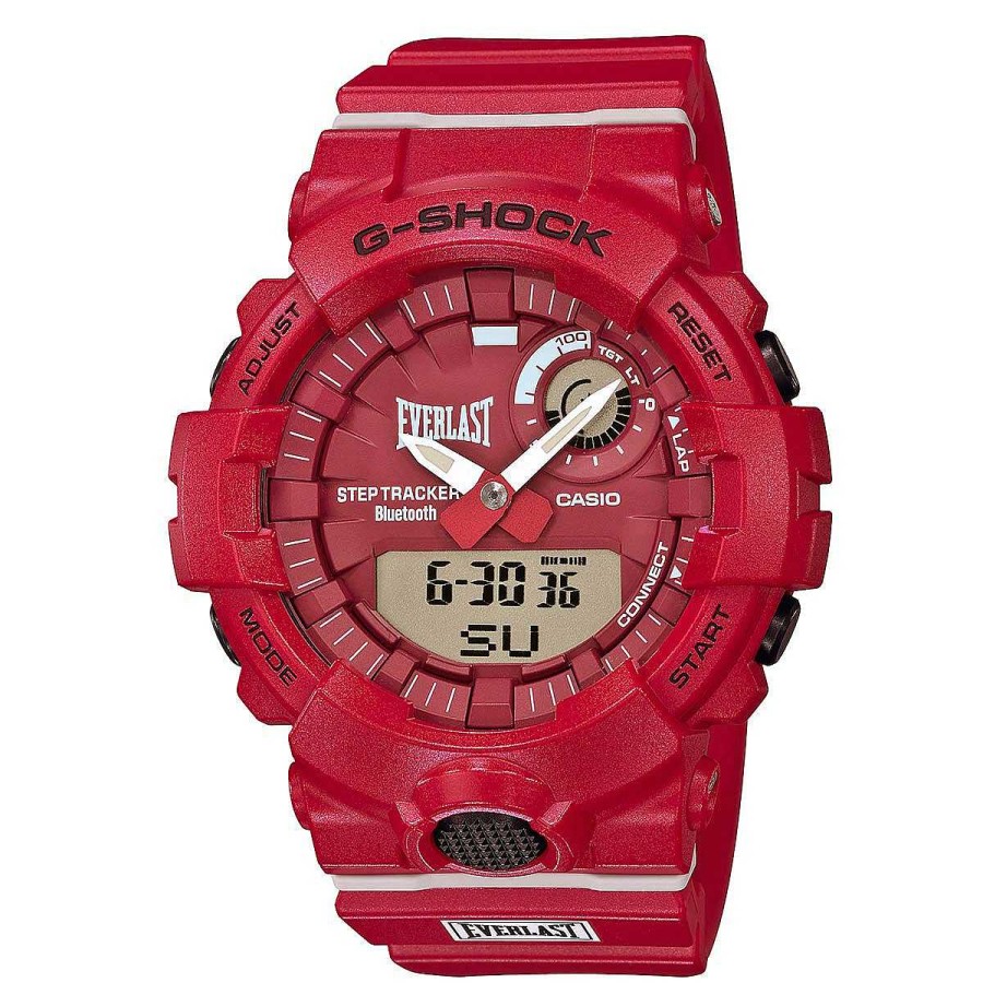 Men Casio Watches And Trackers | Casio G Shock Everlast Gba800El4A Bluetooth Step Tracker Watch