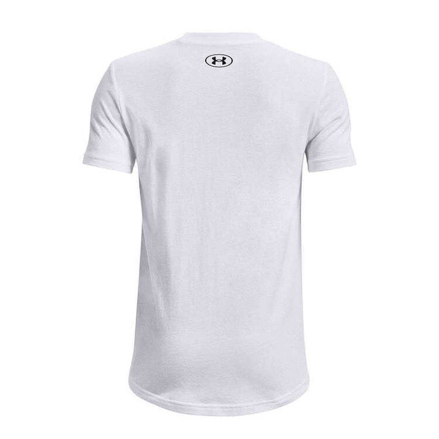 Kids Under Armour Activewear | Under Armour Boys Sportstyle Logo Tee White/Black