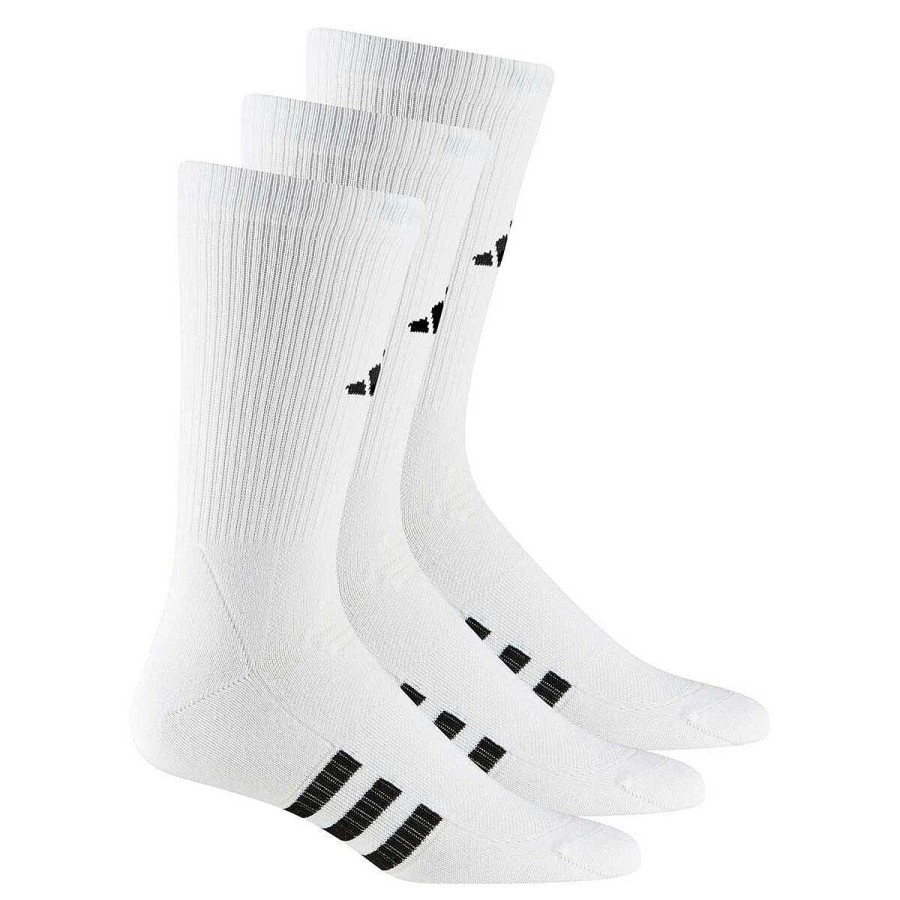 Men adidas Socks | Adidas Performance Lightweight Crew Socks 3 Pack White