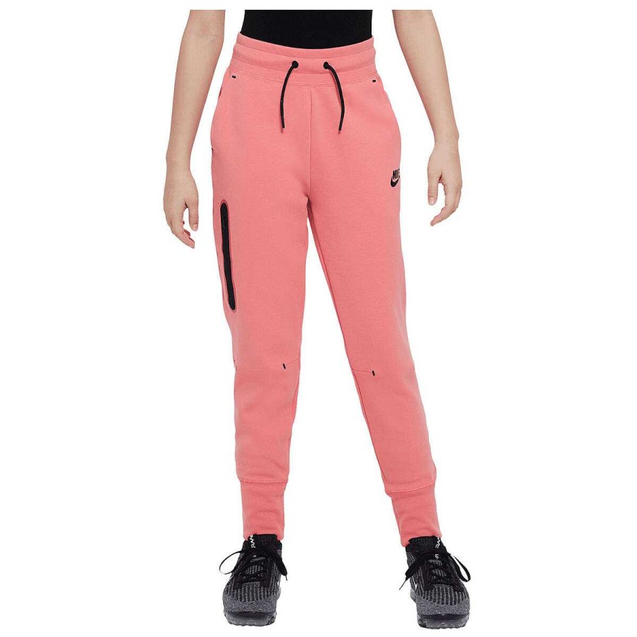 Kids Nike Track Pants | Nike Girls Sportswear Tech Fleece Pants Coral