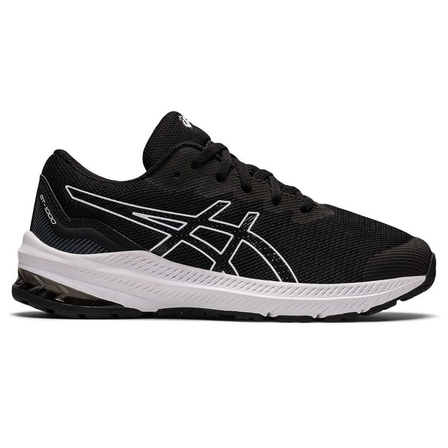 Kids Asics Running | Asics Gt 1000 11 Gs Kids Running Shoes Black/White