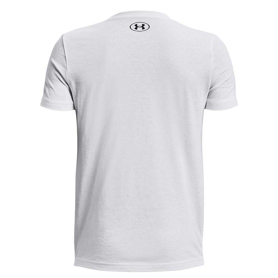 Kids Under Armour Activewear | Under Armour Boys Performance Logo Tee White