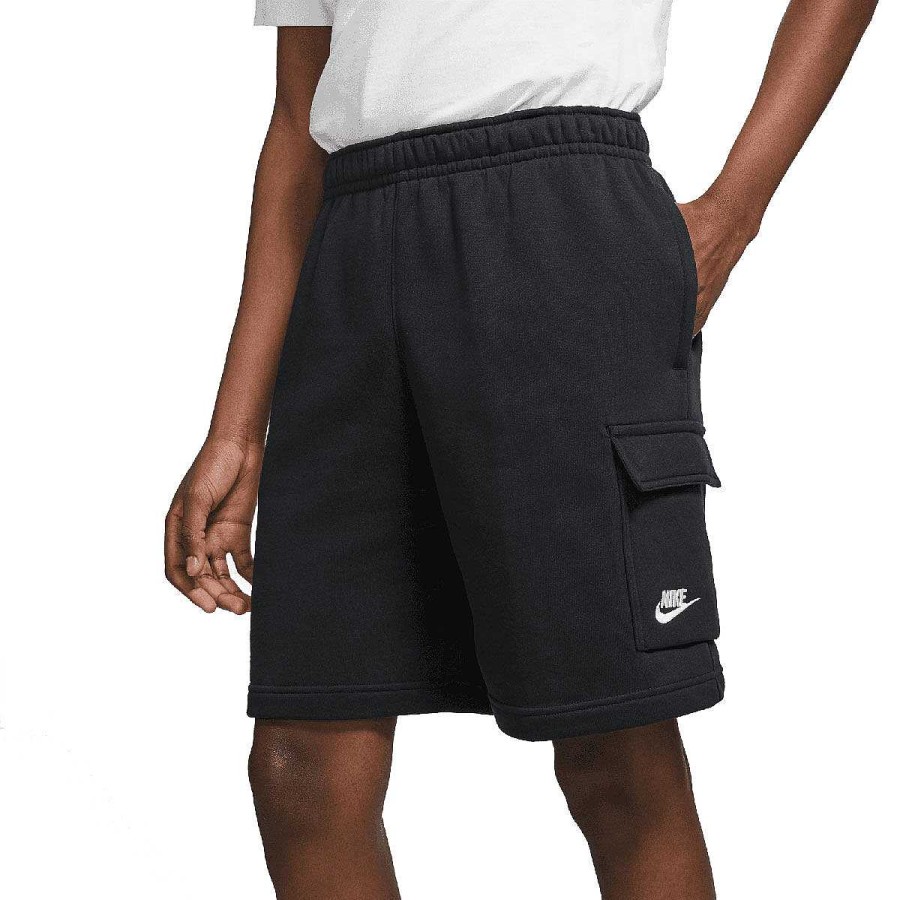 Men Nike Shorts | Nike Mens Sportswear Club Cargo Shorts Black