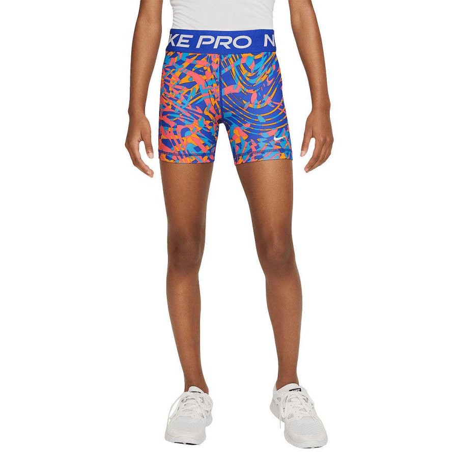 Kids Nike Shorts | Nike Pro Girls 3In Se Plus Shorts Xl Blue