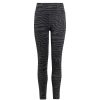 Kids adidas Tights | Adidas Girls Aeroready Aop Optime Training 7/8 Tights Carbon/Black