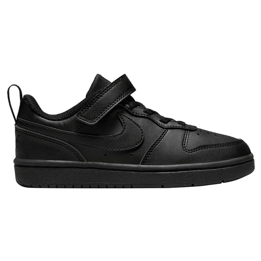 Kids Nike Casual | Nike Court Borough Low Recraft Ps Kids Casual Shoes Black