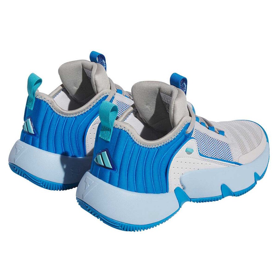 Kids adidas Boys Shoes | Adidas Trae Unlimited Gs Kids Basketball Shoes Grey/Blue