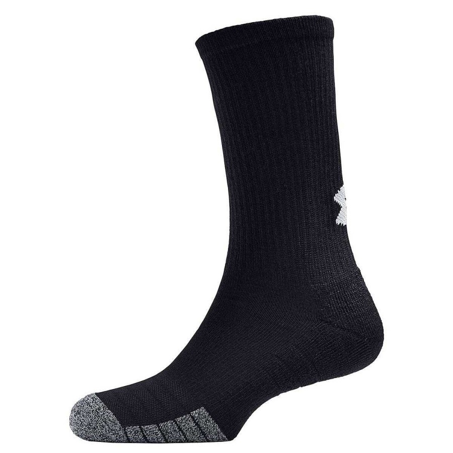 Men Under Armour Socks | Under Armour Heatgear Crew Socks Black