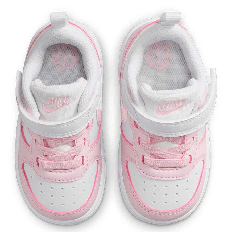 Kids Nike Toddlers Shoes | Nike Court Borough Low Recraft Toddlers Shoes White/Pink