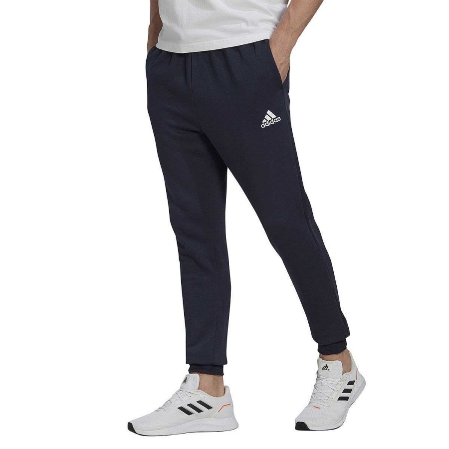 Men adidas Track Pants | Adidas Mens Feel Cosy Track Pants Navy/White