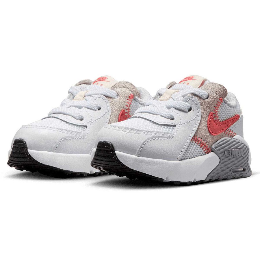 Kids Nike Casual | Nike Air Max Excee Toddlers Shoes White/Pink