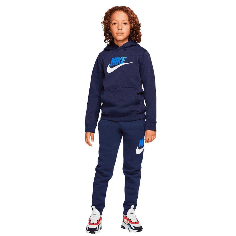 Kids Nike Hoodies & Sweatshirts | Nike Boys Sportswear Club Plus Hbr Pullover Hoodie Blue