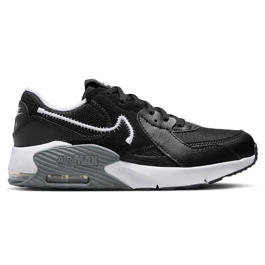 Kids Nike Girls Shoes | Nike Air Max Excee Gs Kids Casual Shoes Black/White