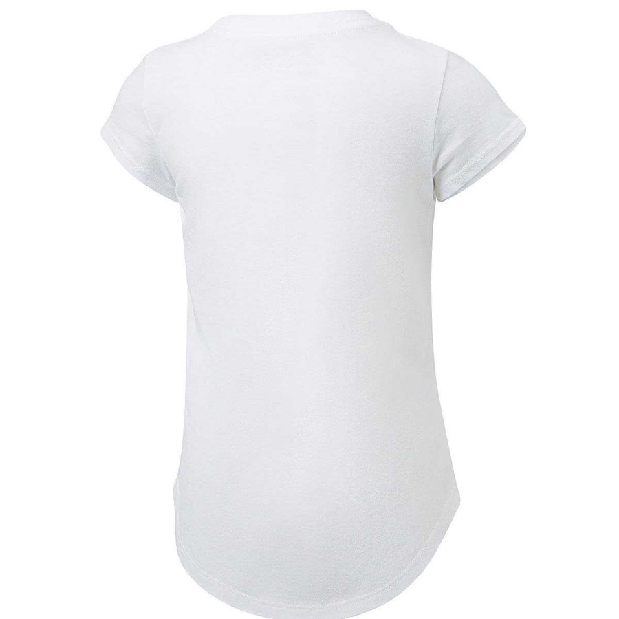 Kids Nike Tees & Tops | Nike Girls Jdi Swoosh Split Tee White