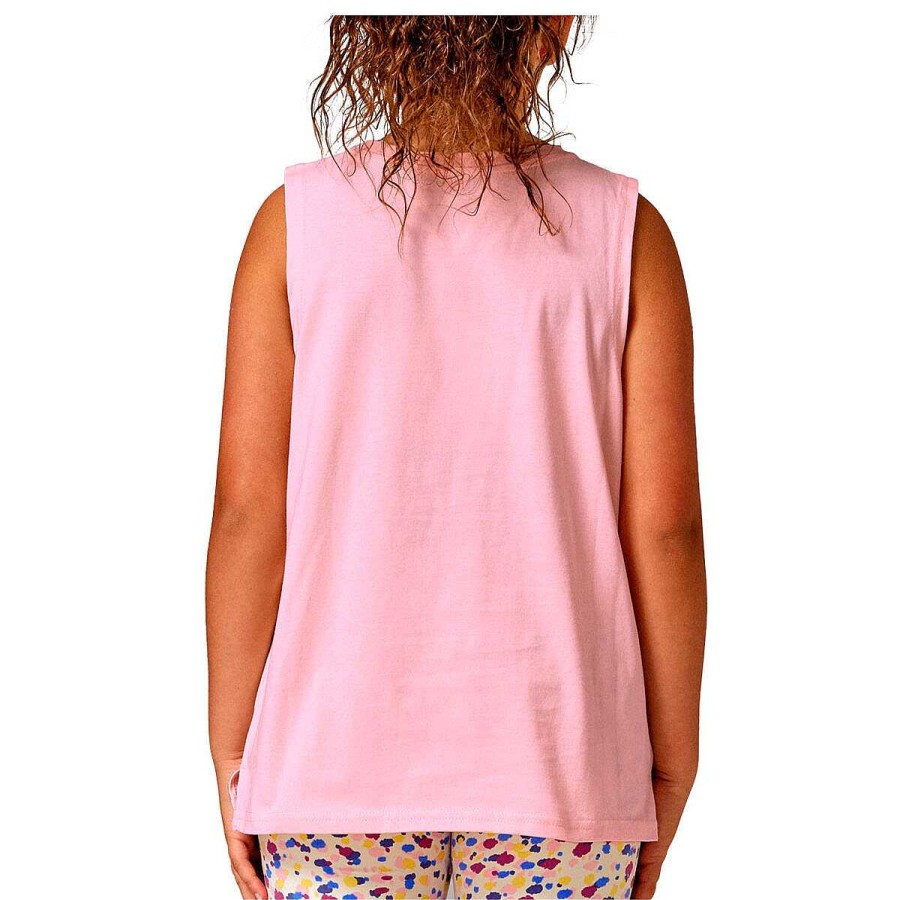 Kids Running Bare Tees & Tops | Running Bare Girls Easy Rider Muscle Tank Pink