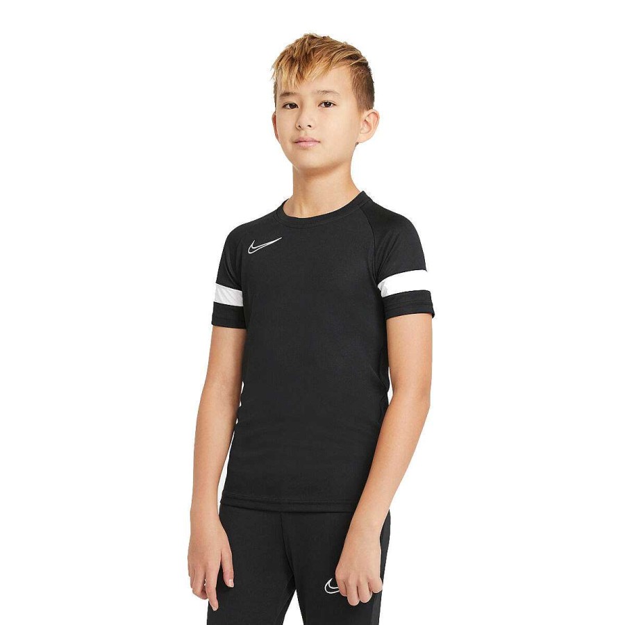 Kids Nike Tees & Tops | Nike Boys Dri-Fit Academy 21 Football Tee Black