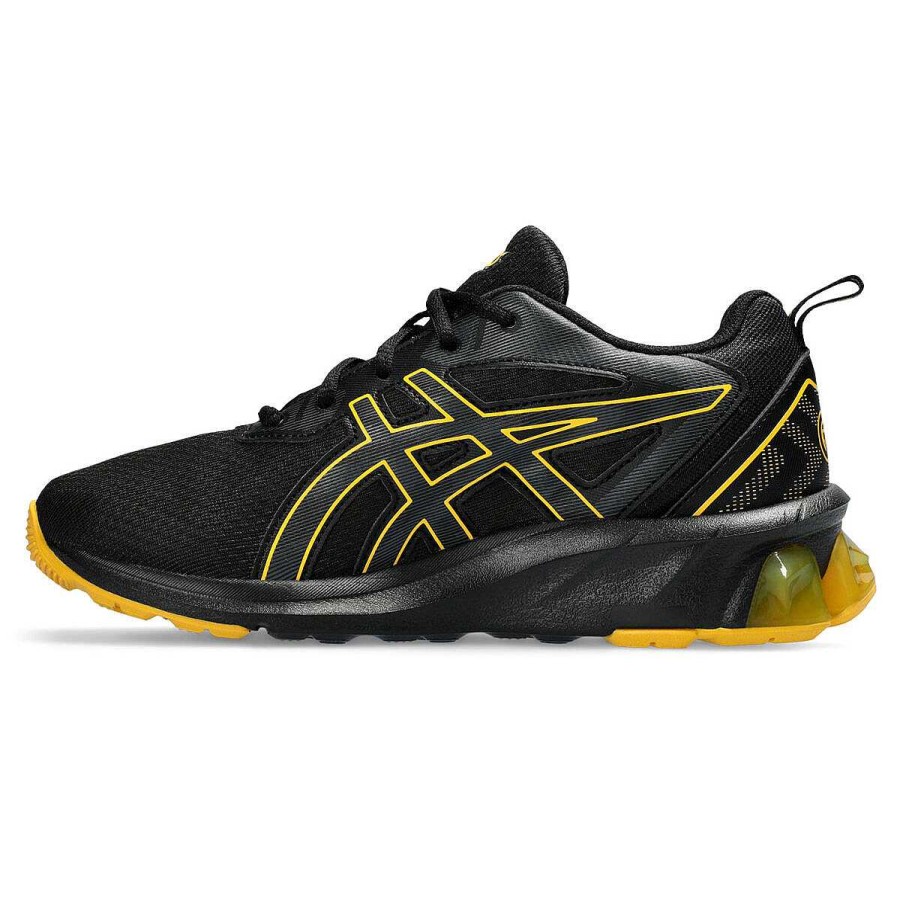 Kids Asics Casual | Asics Gel Quantum 90 4 Gs Kids Casual Shoes Black/Yellow