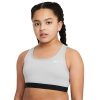 Kids Nike Bras & Crops | Nike Girls Swoosh Sports Bra Grey