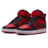 Kids Nike Boys Shoes | Nike Court Borough Mid 2 Gs Kids Casual Shoes Black/Red