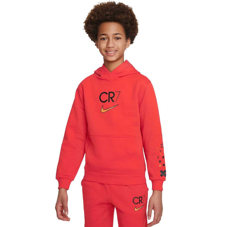 Kids Nike Activewear | Nike Kids Cr7 Club Fleece Hoodie Red