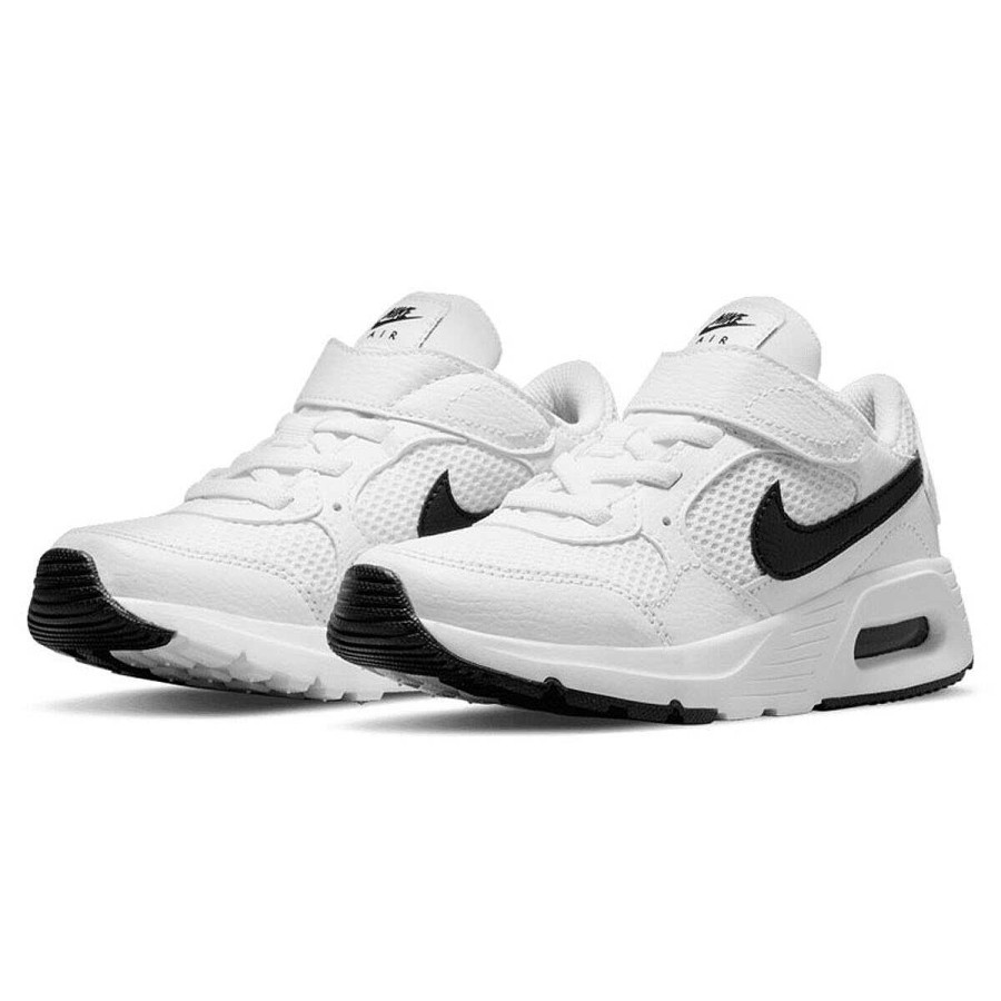 Kids Nike Girls Shoes | Nike Air Max Sc Ps Kids Casual Shoes White/Black