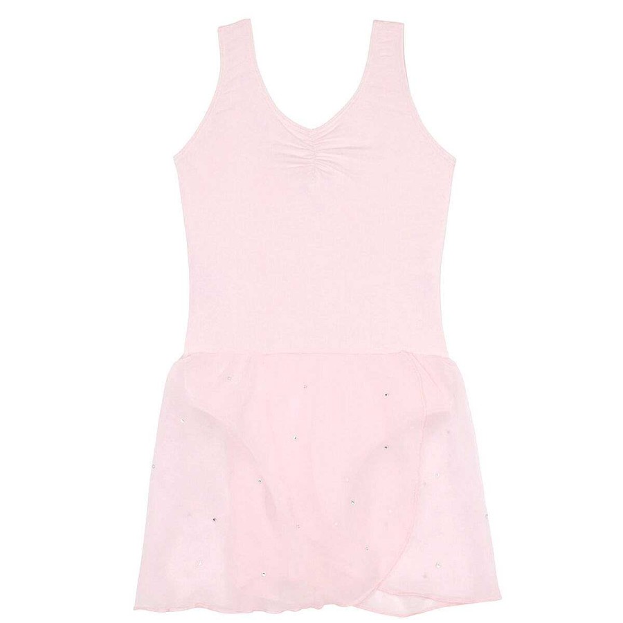 Kids Flo Dance Activewear | Flo Dance Girls Sparkle Skirted Leotard Pink