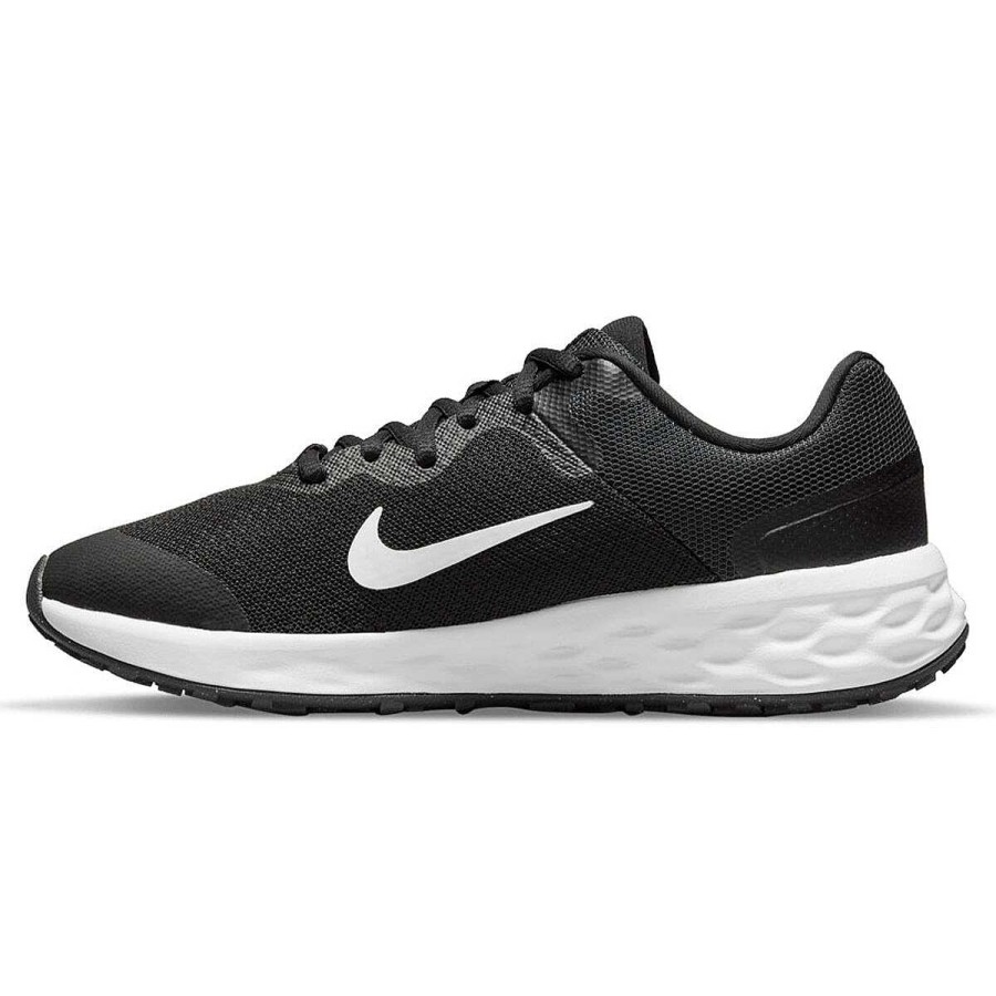 Kids Nike School Shoes | Nike Revolution 6 Next Nature Gs Kids Running Shoes Black/White