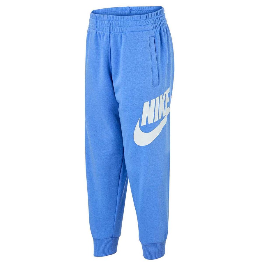 Kids Nike Track Pants | Nike Junior Girls Sportswear Club French Terry Jogger Pants Blue/White